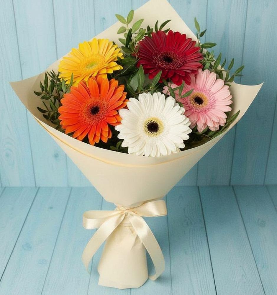 Букет цветов из: Герберы в Старице