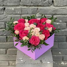 Цветочная композиция из Розы в коробке в Старице