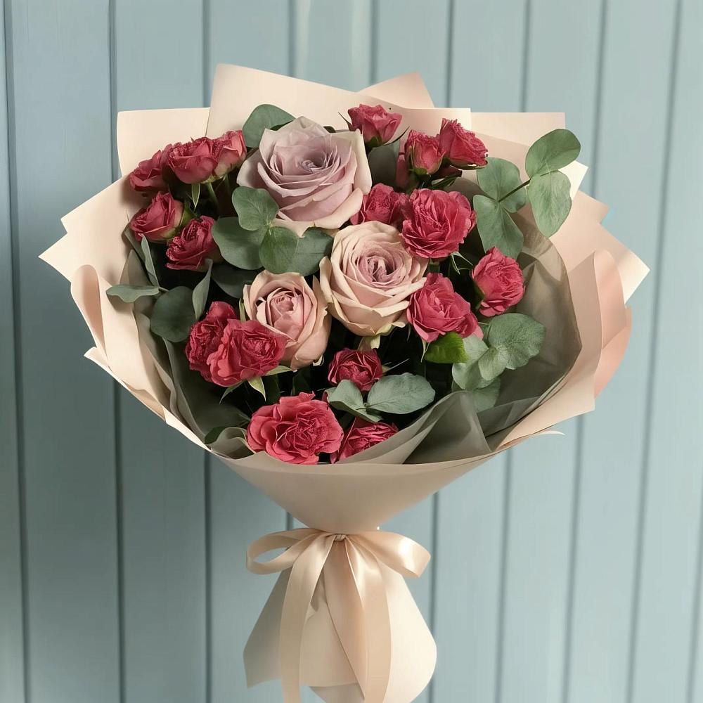 Букет цветов из: Гвоздики и Розы в Старице