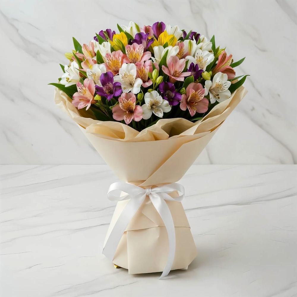 Букет цветов из: Альстромерии в Старице