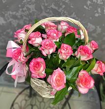 Цветочная композиция из Розы в корзине #REPLACE_PRED# Старице