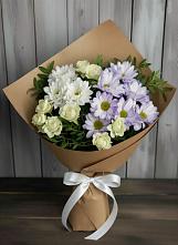 Букет цветов из:  Хризантемы и Розы в Старице