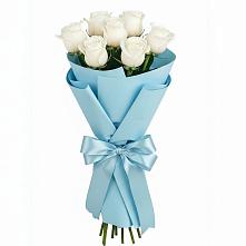 Букет 7 белых роз Проуд в Старице