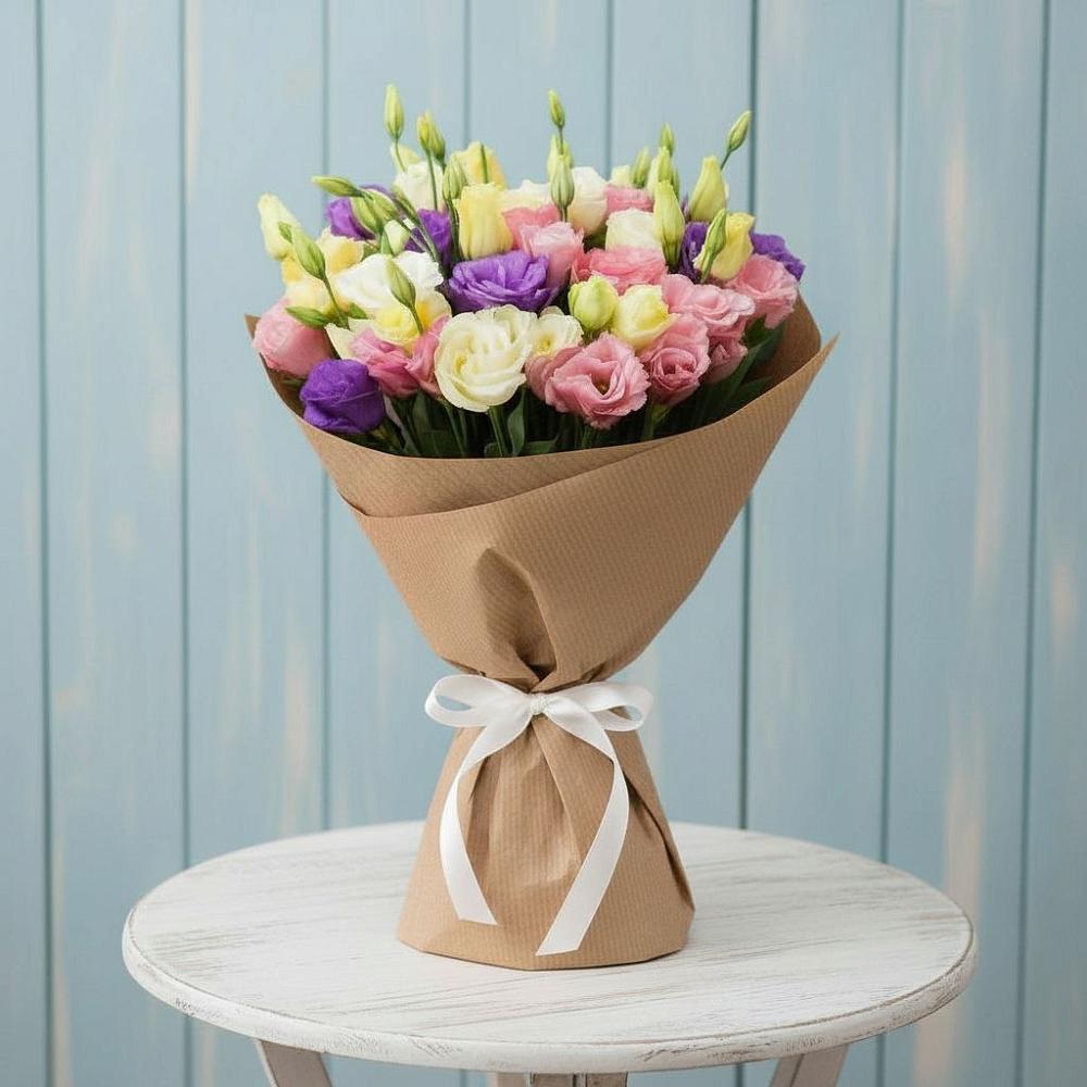 Букет цветов из: Лизиантусы в Старице