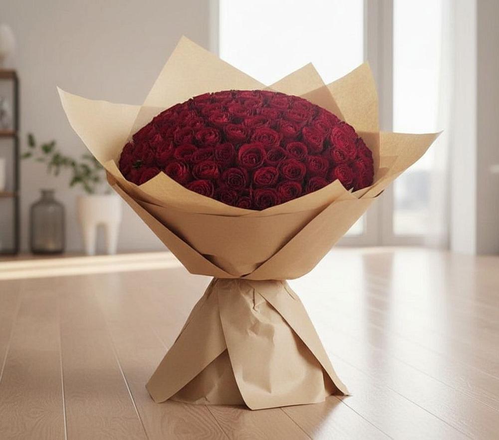 Букет 101 Красная роза в Старице