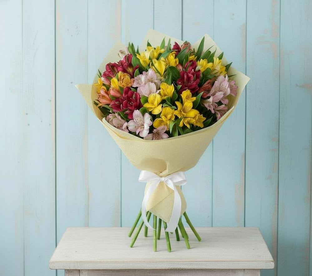 Букет цветов из: Альстромерии в Старице