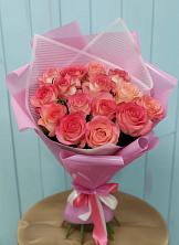 Букет 15 Розовых роз Равель в Старице